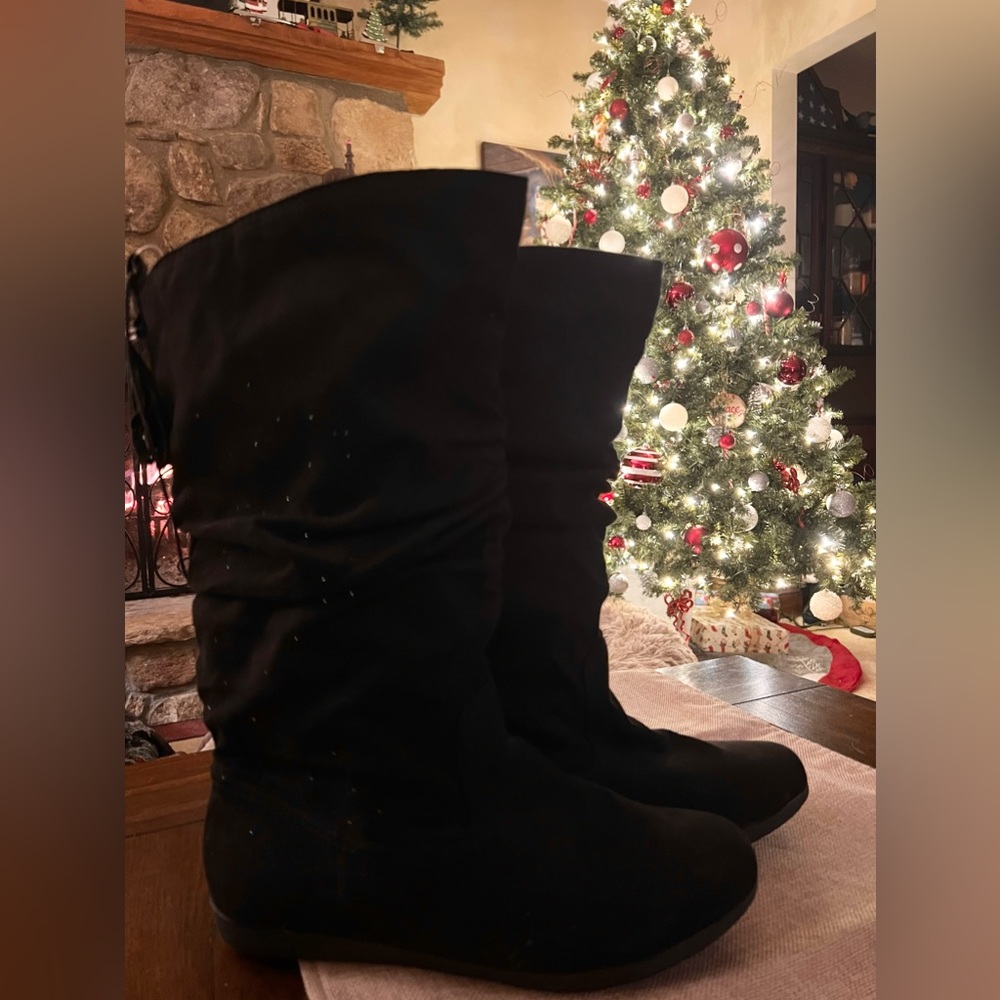 Black boots with memory foam - Picture 4 of 5